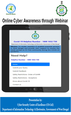 Online Cyber Awareness through Webinar
